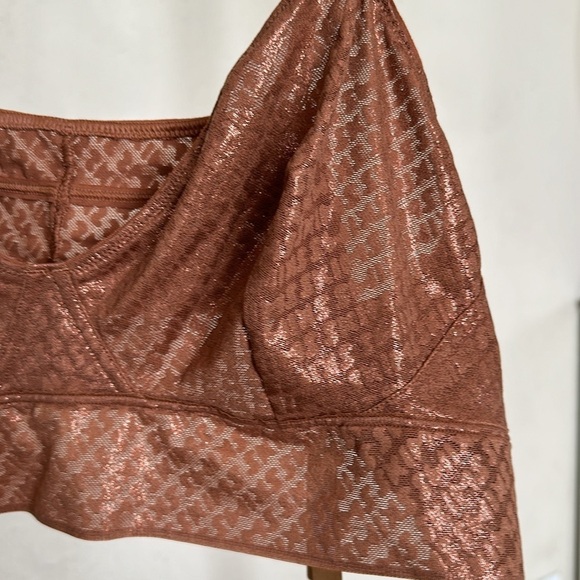 Skims Logo Triangle Bralette copper gold size 4X NWT‎ - Picture 3 of 6